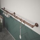 Rothley  8-Hook Utensil Rail Kit Antique Copper 1000mm