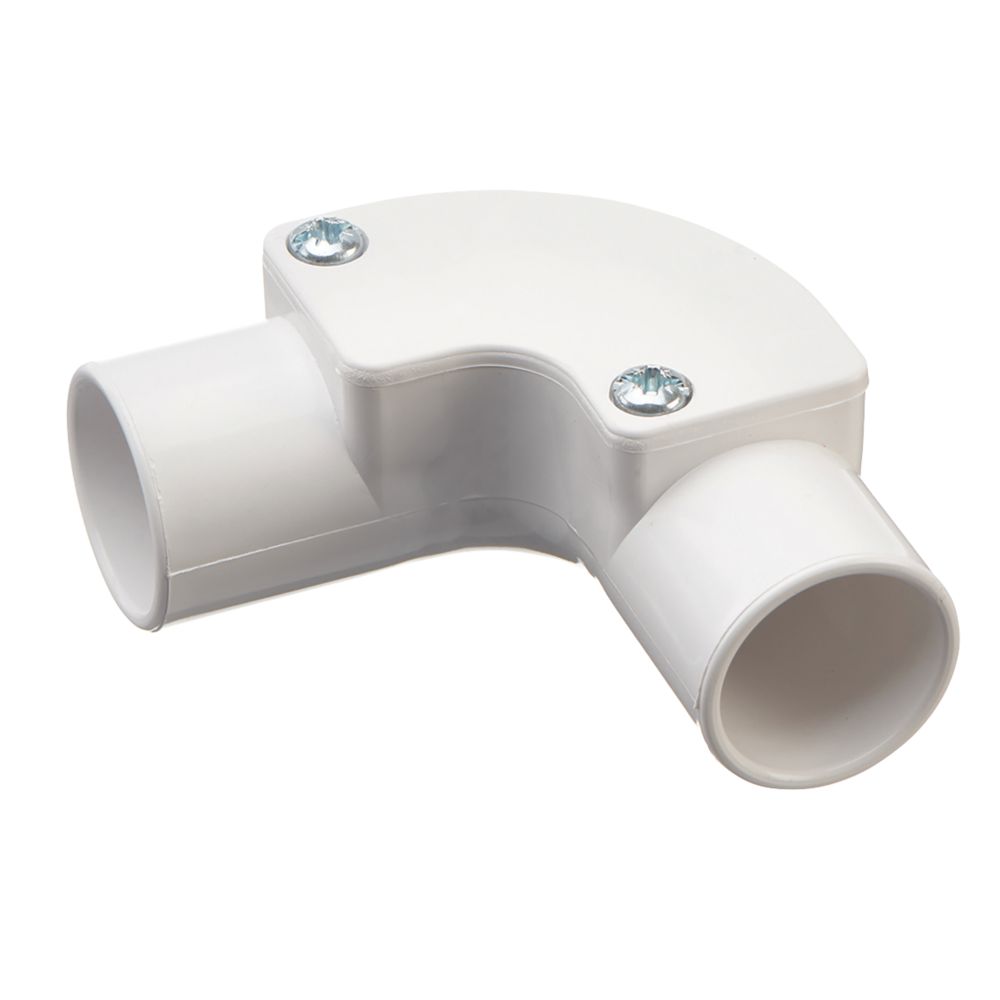 Deta TTE White Inspection Elbow 20mm - Screwfix