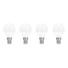 Essentials  E14 Mini Globe LED Light Bulb  250lm 2.2W 4 Pack