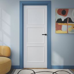 Cooke & Lewis Damgano Lever on Rose Door Handles Pair Matt Black