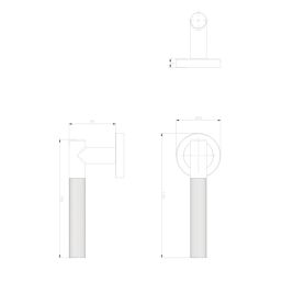 Cooke & Lewis Damgano Lever on Rose Door Handles Pair Matt Black