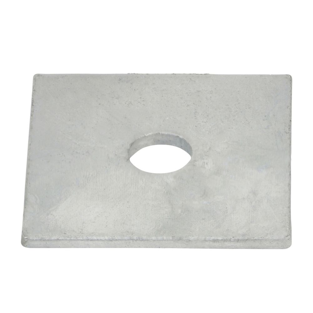Timco Carbon Steel Square Plate Washers M10 x 3mm 100 Pack Screwfix