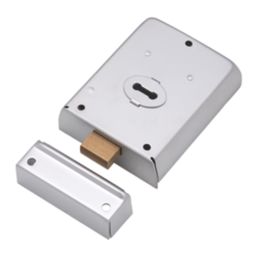 Smith & Locke  Rim Deadlock Satin Nickel 105mm x 81mm