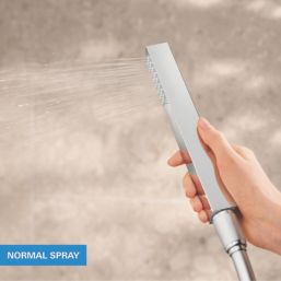 Grohe Precision 310 Square HP Rear-Fed Concealed Chrome Thermostatic Square Shower System