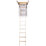 Mac Allister  4-Sections Insulated Timber Space Saving Loft Ladder Kit 2.76m