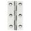 Polished Chrome  Solid Drawn Butt Hinges 76mm x 41mm 2 Pack