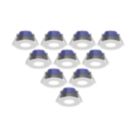 LAP Chaac Fixed  Fire Rated LED Downlights White 5.5W 600lm 10 Pack