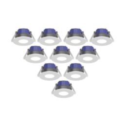 LAP Chaac Fixed  Fire Rated LED Downlights White 5.5W 600lm 10 Pack