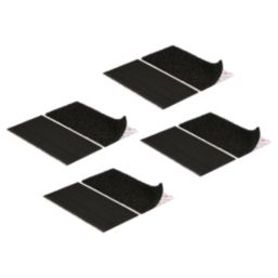 Velcro Brand  Black Heavy Duty Stick-On Strips 4 Pack