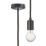 Knightsbridge  Contemporary Long Pendant Matt Black