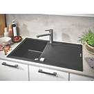 Grohe  K500 1 Bowl Granite Composite Sink Black Reversible 860 x 500mm
