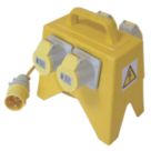 Carroll & Meynell 16A 4-Way Site Splitter 5m 110V