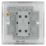 British General Nexus Metal 10AX 1-Gang Intermediate Switch Brushed Stainless Steel