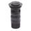 Top-Fix Slotted Push Button Basin Waste Matt Black 60mm