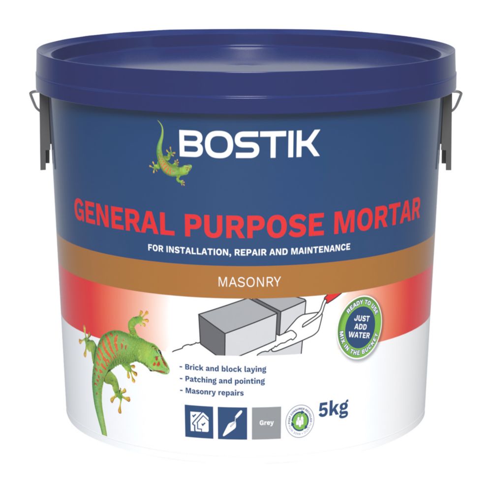 Bostik General Purpose Mortar Grey 5kg Screwfix