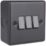 British General  20A 16AX 3-Gang 2-Way Metal Clad Light Switch