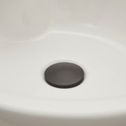 Highlife Bathrooms Slotted Pop Up Basin Waste Matt Black 60mm