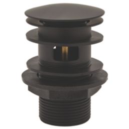 Highlife Bathrooms Slotted Pop Up Basin Waste Matt Black 60mm