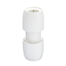 Hep2O  Plastic Push-Fit Equal Couplers 15mm 10 Pack