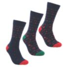 Site Screwfix Christmas Socks Multi-Colour 7-11 3 Pairs