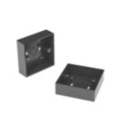 D-Line SSB28B/2 1-Gang Surface Pattress Black Box 28mm 2 Pack