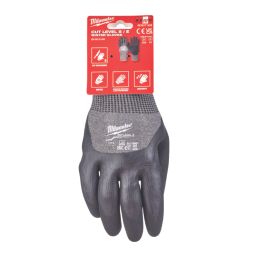 Milwaukee Winter Cut Level 5 Gloves Grey / Black X Large