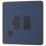 British General Evolve 13A Switched Fused Spur with LED Blue with Black Inserts
