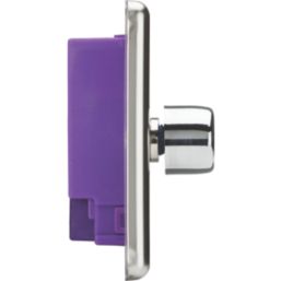 Knightsbridge  2-Gang 2-Way LED Intelligent Dimmer Switch  Polished Chrome