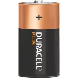 Duracell Plus D 1.5V Alkaline Batteries 4 Pack