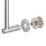 Swirl Caldew Stocker Toilet Roll Holder Chrome
