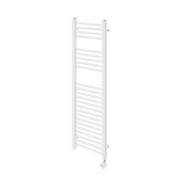 Flomasta 1200mm x 400mm 853BTU White Flat Electric Towel Radiator