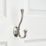 Decohooks Two Prong Ball End Hook Satin Nickel 130mm