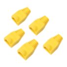 Labgear RJ45 PVC Boots 8mm Yellow 5 Pack