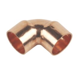 Flomasta  Copper End Feed Equal 90° Elbows 22mm 10 Pack