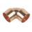 Flomasta  Copper End Feed Equal 90° Elbows 22mm 10 Pack