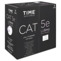 Time Cat 5e Purple LSZH 4-Pair 8-Core Unshielded Ethernet Cable 305m Box