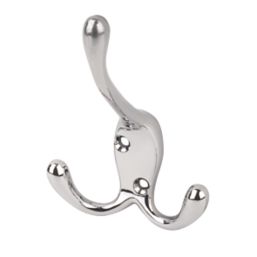 Smith & Locke Triple Robe Hook Polished Chrome 99mm