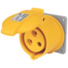 Amphenol 32A 2P+E Panel Socket 130V