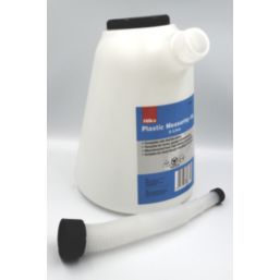 Hilka Pro-Craft ABS Plastic Measuring Jug with Spout White 5Ltr