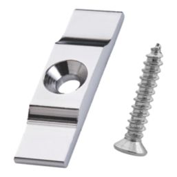 Essentials Turn Button Catches Chrome 38mm x 9mm 10 Pack