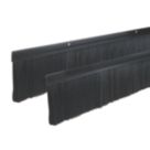 Stormguard Industrial Door Brush Seals Black 1.25m 2 Pack