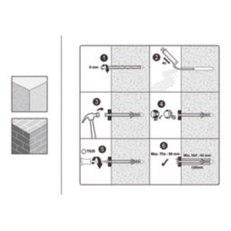 Easyfix  TX Short Expansion Frame Fixings 8mm x 120mm 40 Pack