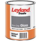 Leyland Trade 750ml White Gloss Solvent-Based Trim Paint