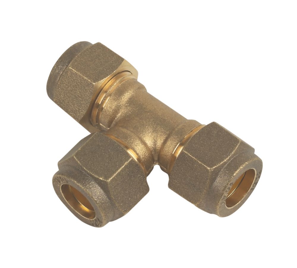 10mm Compression x 1/4 BSP Male Iron Elbow | Brass Plumbing Fitting *