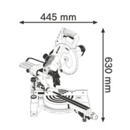 Bosch GCM 800 SJ Professional 216mm  Electric Single-Bevel Sliding Compound Mitre Saw 240V
