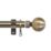 Renaissance Antique Brass Curtain Pole 28/25mm x 120-210cm