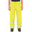 Hi-Vis Waterproof Trousers Elasticated Waist Yellow Medium 25 1/2-44" W 30" L