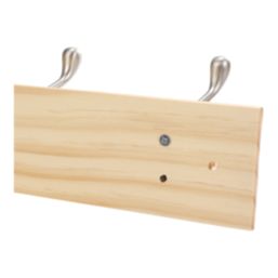 Essentials 6-Hook Rail Pine 685mm x 95mm