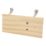 Essentials 6-Hook Rail Pine 685mm x 95mm