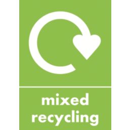 Essentials  Mixed Recycling Sign 297mm x 210mm